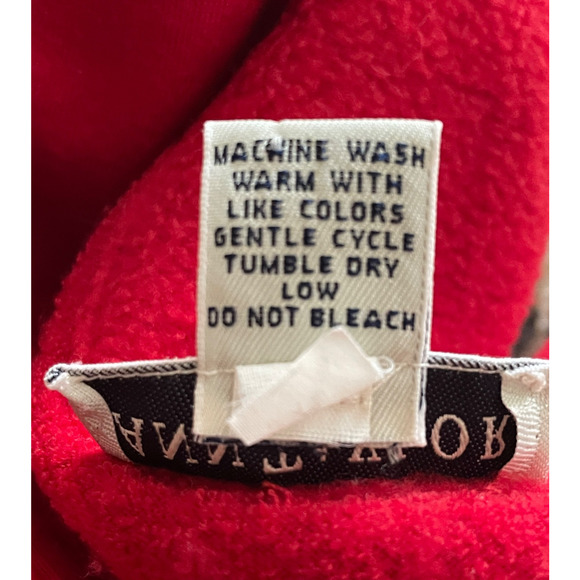 ANN TAYLOR VTG Womens Size Large Holiday Red Front Button Up Pockets Boxy Jacket - Picture 6 of 7